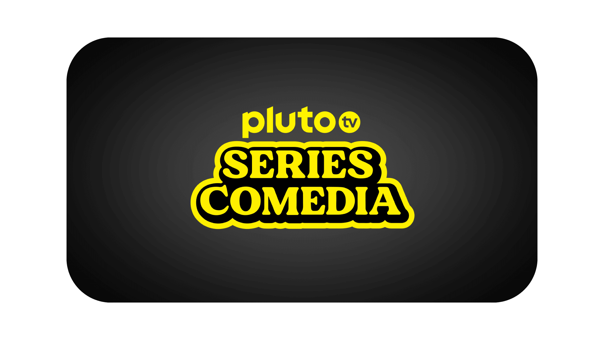 Pluto TV Series Comedia logo