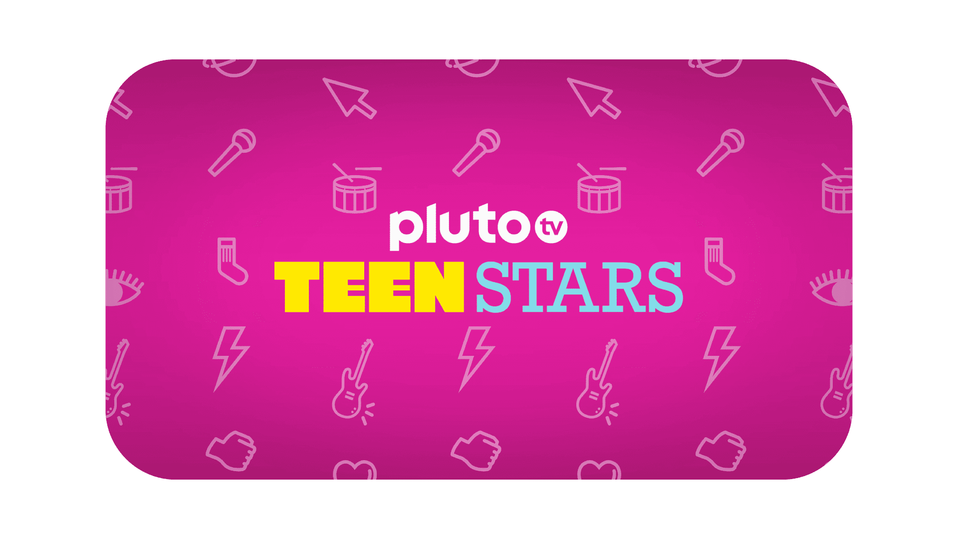 Pluto TV Teen Stars logo