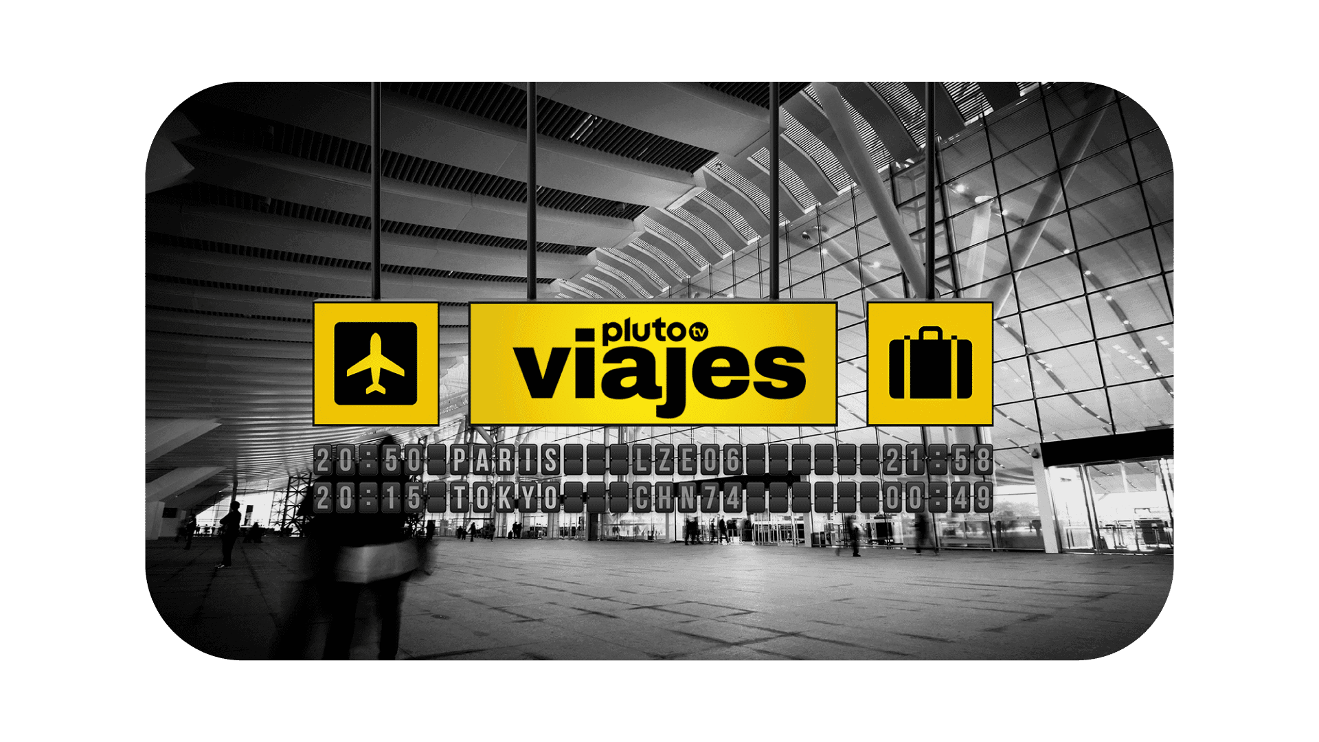 Pluto TV Viajes logo