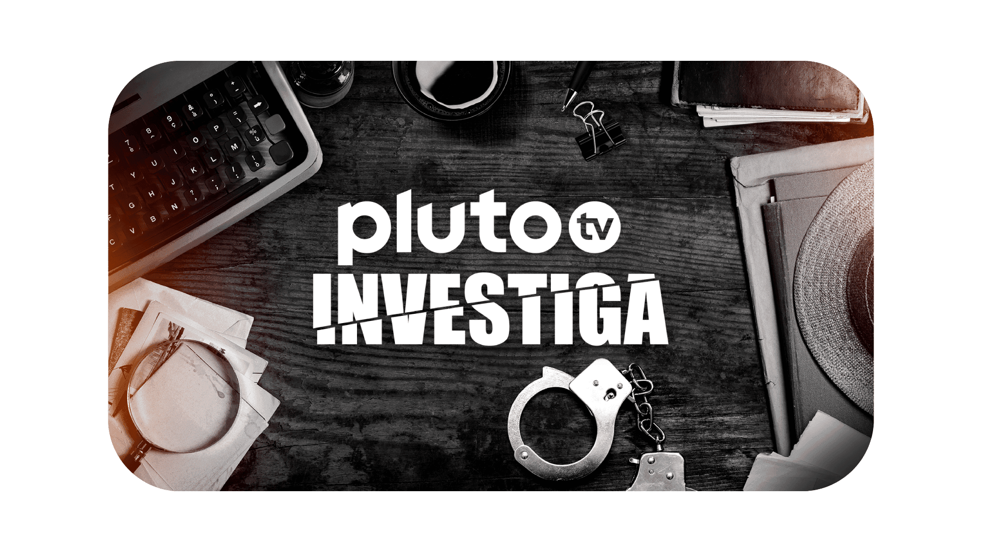 Pluto TV Investiga logo